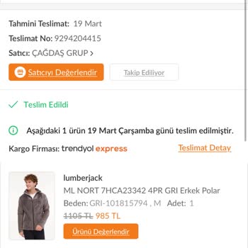 Yanlış Beden Gönderimi Ve Çözüm Eksikliği