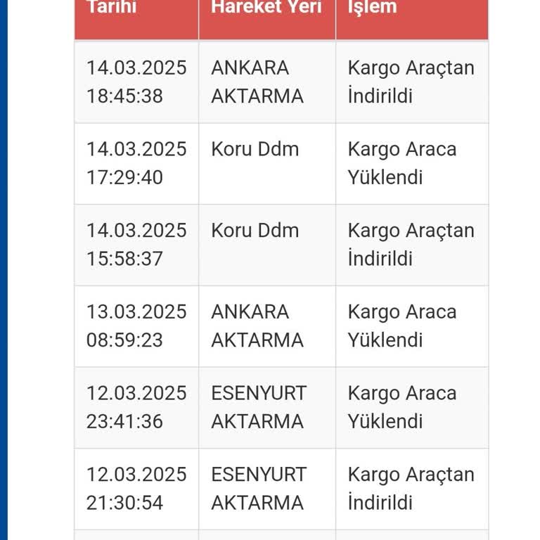Geciken Kargo Teslimatı Sorunu
