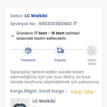 LCW Online Sipariş Teslimat Sorunları