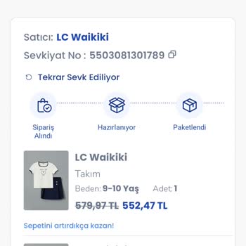 LCW Online Sipariş Teslimat Sorunları