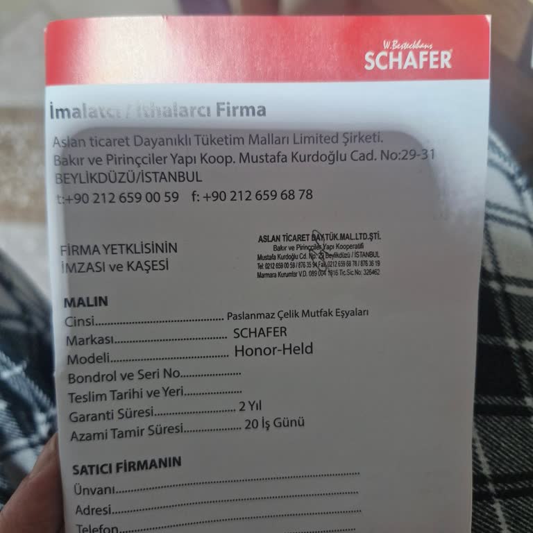 Schafer Tencere Kapağı Patladı: Güven Sarsıldı