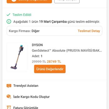 Dyson Türkiye'den Gelen 2. El Ürün Şoku