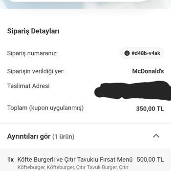 Yemeksepeti Ve McDonald's Siparişinde Uzayan Bekleyiş