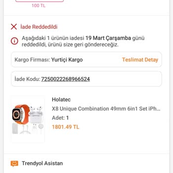 Trendyol'da İade Sorunu: Açılmamış Ürün İçin Red