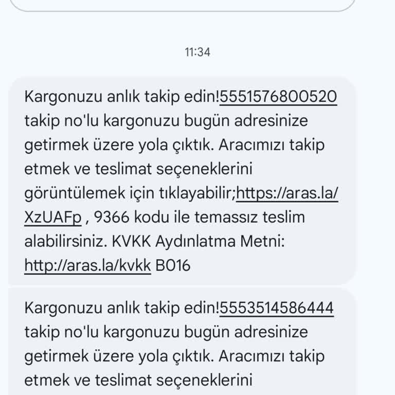 Aras Kargo Bingöl Şubesinin Teslimat Sorunları Ve İletişimsizliği