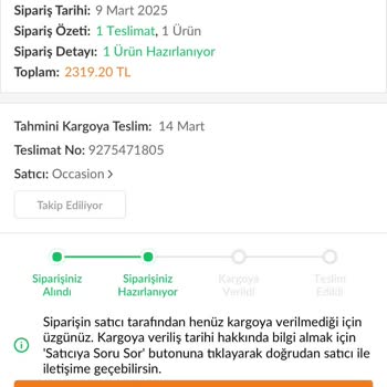 Trendyol'dan Aldığım Ürün 10 Gündür Kargoya Verilmedi