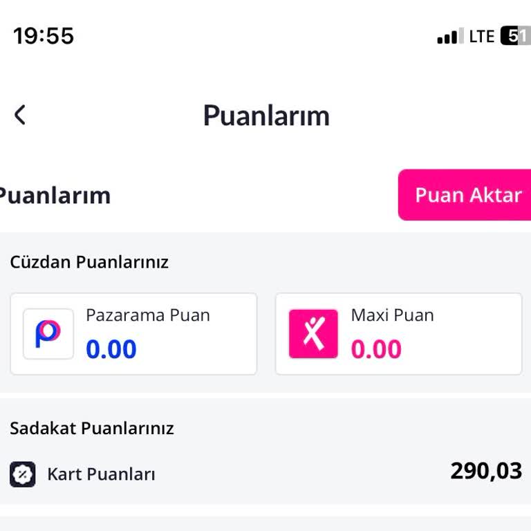 Pazarama Cüzdanı İle MaxiPuan Kullanım Sorunu