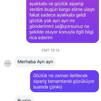 Siparişim Eksik Teslim Edildi Ve Mağaza İletişimi Koptu