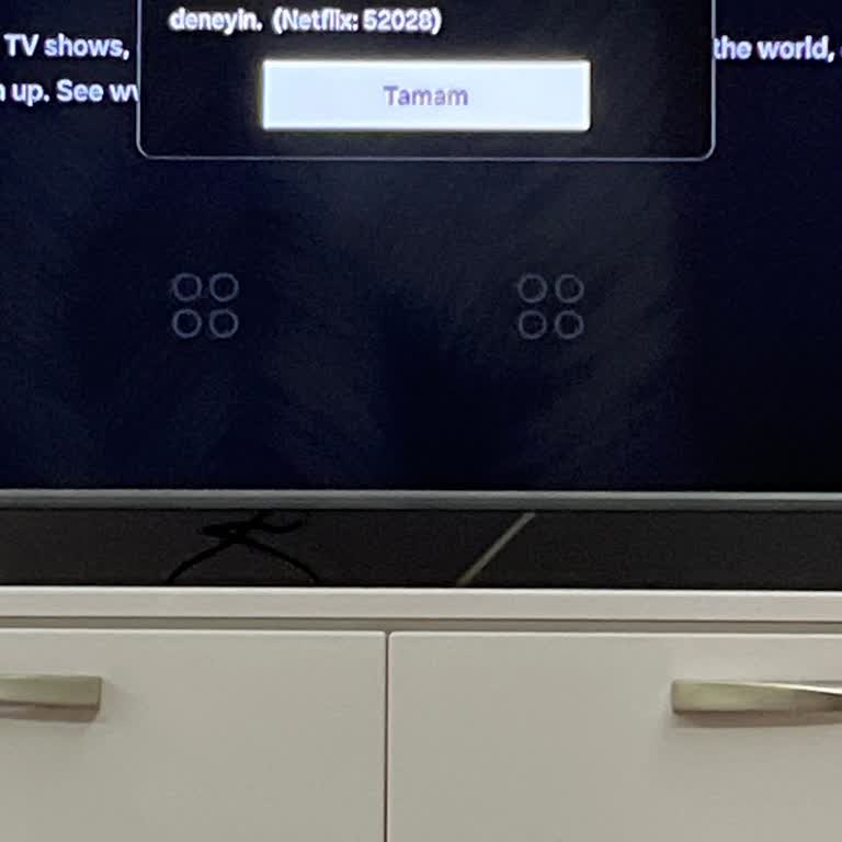 Samsung TV'de Netflix Hata Kodları Sorunu