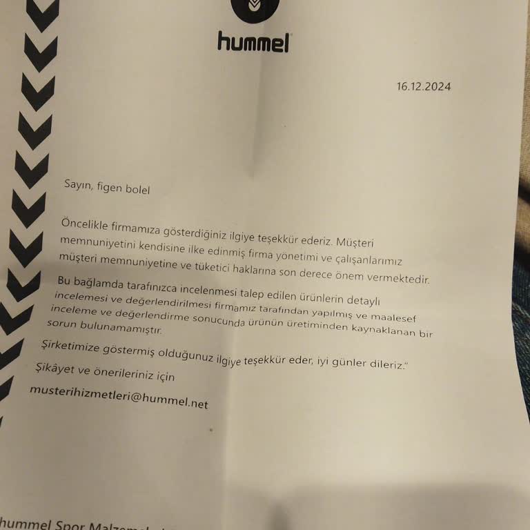 Hummel Ayakkabılarının Dayanıksızlığı Ve İlgisizlik