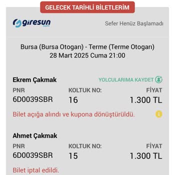Obilet Uygulamasında Çifte Çekim Mağduriyeti