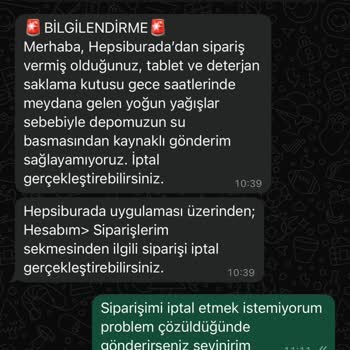 İptal Edilen Sipariş Ve Yetersiz Kupon Tazminatı