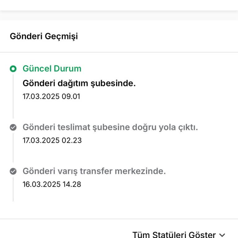 Teslimat Süresini Aşan Kargo Ve Yetersiz Hizmet
