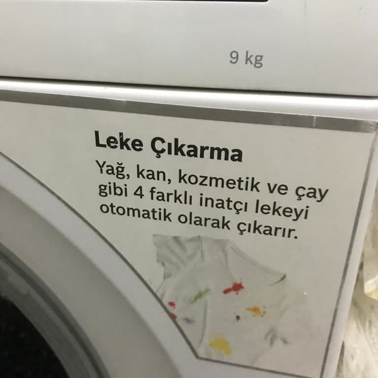 Bosch Seri 6 Çamaşır Makinesi Leke Çıkarmıyor