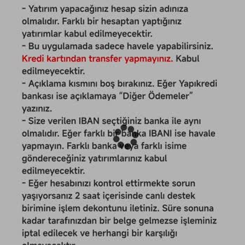 Para Yatırma Sorunu Ve Yanıltıcı Bilgilendirme