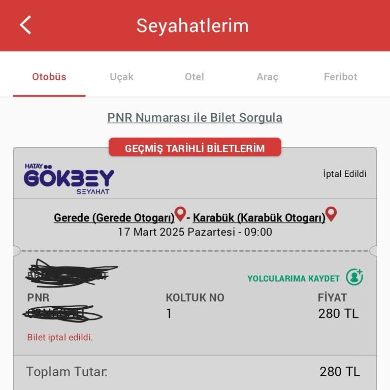 Otobüs Gelmedi, Bilet İptali Yapılmadı