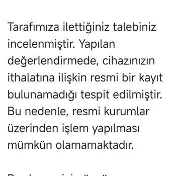 Klonlanmış IMEI Ve Müşteri Hizmetleri Sorunu