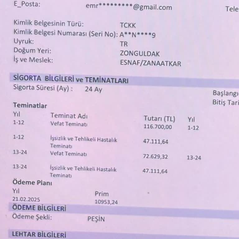 Sigorta Ücreti İadesi Ve Yüksek Faiz Sorunu