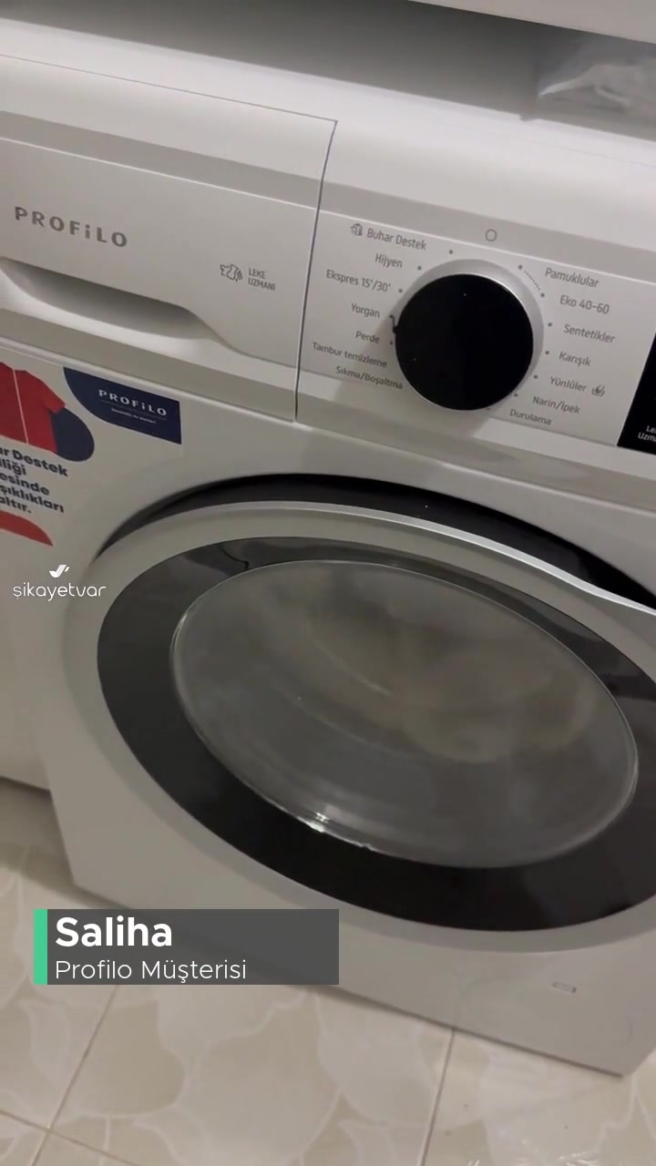 Profilo 10 Kg Çamaşır Makinesi Sıkmaya Geçerken Ses Çıkarıyor! videonun kapak resmi