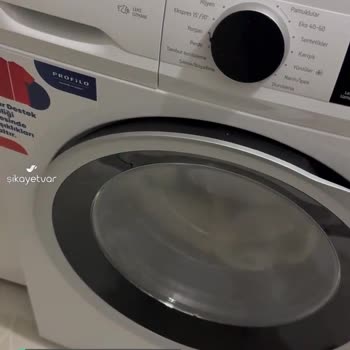 Profilo 10 Kg Çamaşır Makinesi Sıkmaya Geçerken Ses Çıkarıyor!