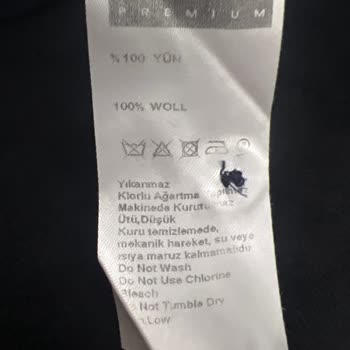 Sarar'dan Aldığımız Kazak Yıkama Talimatı Sorunu