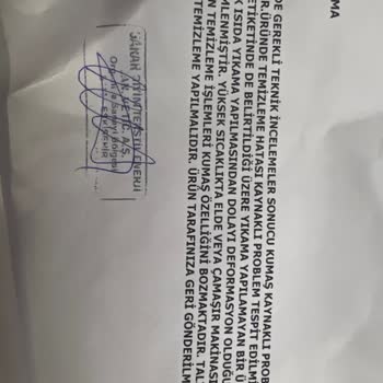 Sarar'dan Aldığımız Kazak Yıkama Talimatı Sorunu