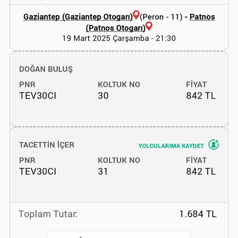 Lider Muştur Turizm İle Aktarma Çilesi