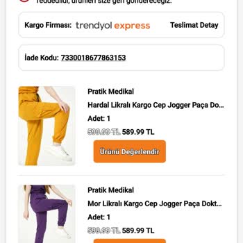 Trendyol Tasarım Trend İade Sorunu!