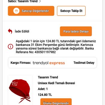 Trendyol Tasarım Trend İade Sorunu!