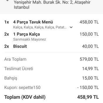Yemeksepeti Eksik Ve Yanlış Siparişe Yetersiz Destek