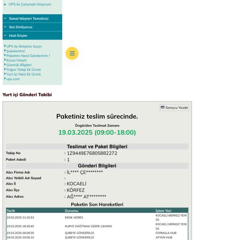 U.S. Polo Assn. Saat Yanlış Adres ve Teslimat Sorunu