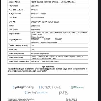 Enza Home'dan Gelen Hayal Kırıklığı: Çatlak Ve Uyuşmayan Sehpa Sorunu