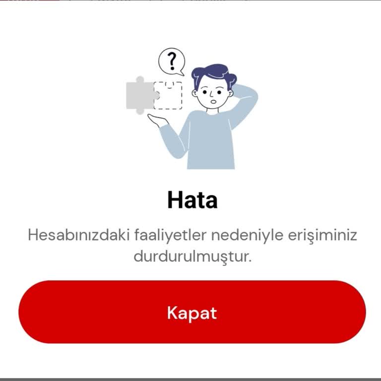 Sürekli Uyarı: Hesap Blokesi Sorunu