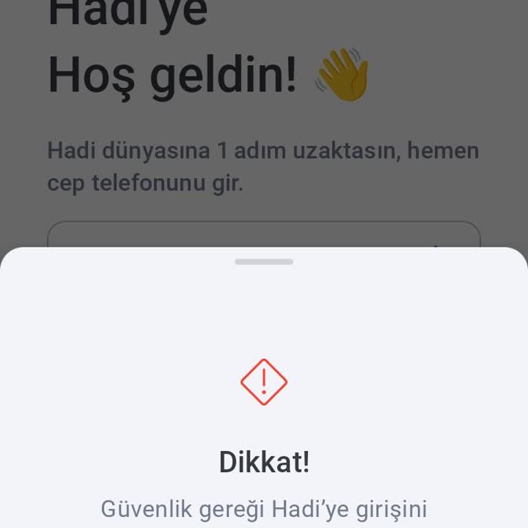 Hadi Uygulamasında Giriş Sorunu Ve Yetersiz Müşteri Hizmetleri