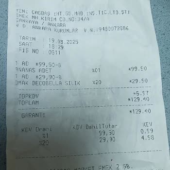 Bozuk Ananas Mağduriyeti