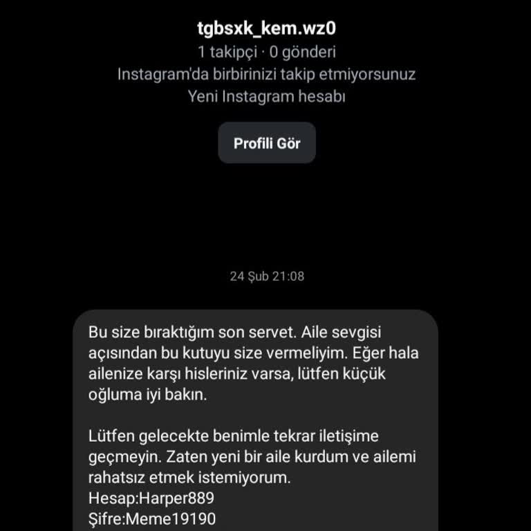 Yanıltıcı Mesaj Ve Hesap Güvenliği Tehdidi