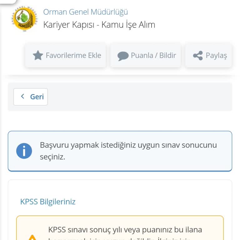 KPSS Sonuç Yılı Engeli: Başvuru Yapamıyorum