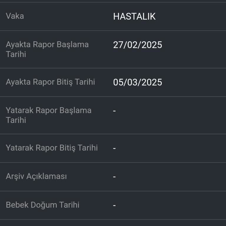 Rapor Parası Mağduriyeti