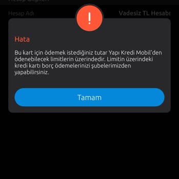 Yapı Kredi Play Kartı Borç Ödeme Sorunu
