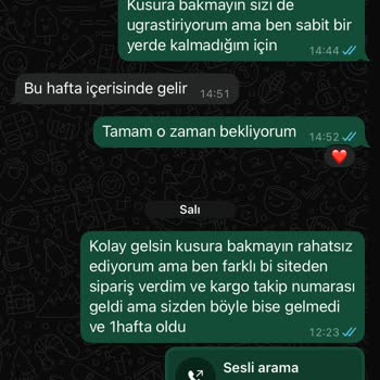 İki Haftadır Beklenen Ürünler Ve İletişimsizlik