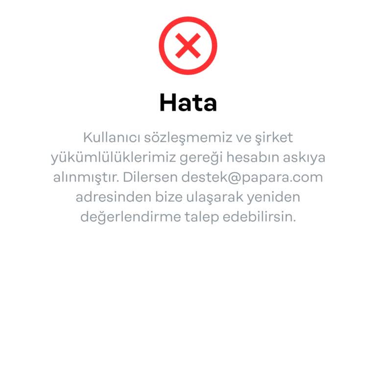 Papara Hesabımın Ani Ve Sebepsiz Kapatılması: Acil Çözüm Bekliyorum!