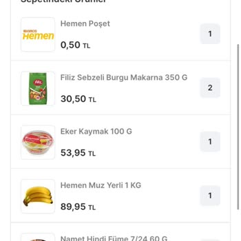 Migros Hemen Uygulamasında Gönderilen Çürük Muzlar