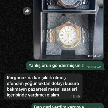 Yanlış Saat Gönderimi Ve İade Sorunu: 1.500₺ Hala Bekliyor