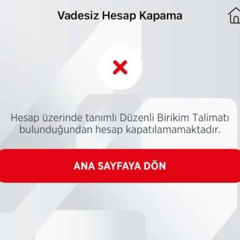 Ziraat Mobil'de Hesap Kapatma Sorunu