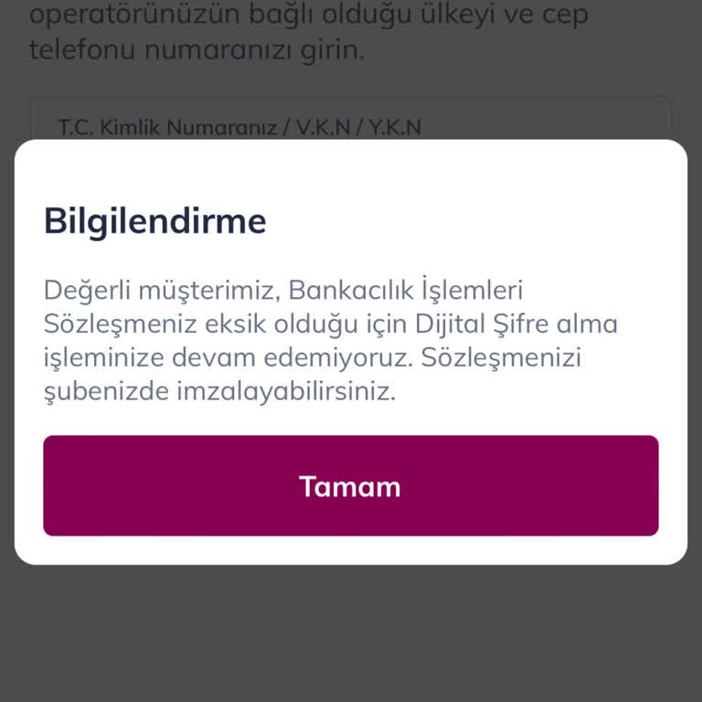 Mobil Bankacılıkta Şifre Alma Sorunu Ve Müşteri Hizmetleri Erişimsizliği