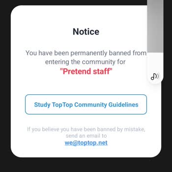 Top Top Hesabım Haksız Yere Yasaklandı