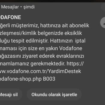Vodafone'un İletişim Eksikliği Ve Müşteri Mağduriyeti