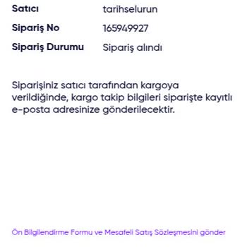 Sipariş Teslim Edilmedi, İletişim Kurulamıyor