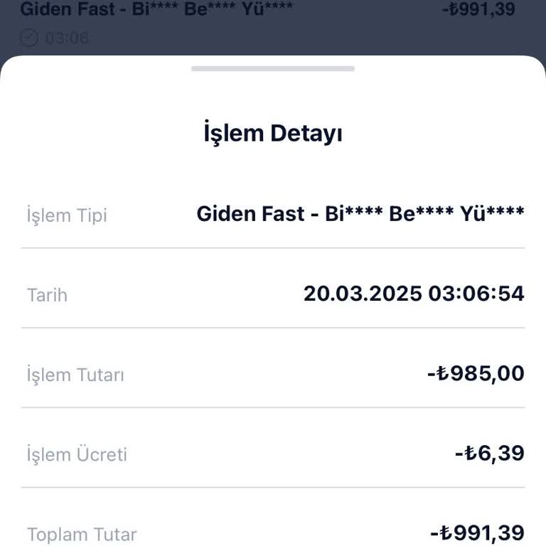 Paycell'den Banka Hesabına FAST İşlemi Sorunu