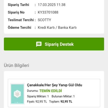 Kitap Siparişimde Gecikme Ve Yetersiz Müşteri Hizmetleri